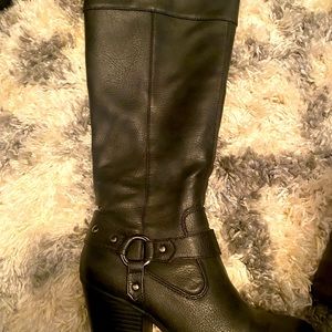 A2 Aerosole Black narrow or wider calf boot